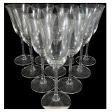 Set of Ten Vera Wang Wedgwood Water Goblets
