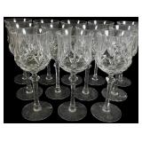 Set of 12 Lenox Amelia Crystal Wine Glasses