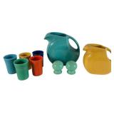 Assorted Fiesta Ceramic Pitchers and Tableware