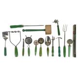 Androck, Taylor, Genius Green Handle Kitchen Set