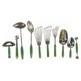 A. & J., 11-Piece Vintage Kitchen Utensil Set
