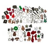 An Assortment of Metal and Plastic Cookie Cutters