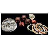 A Collection of Decorative Glass, a Quartz Crystal