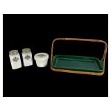 Ernest Sohn Tray & Hazel Atlas Condiment Set
