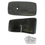 2 Native American Banded Slate Pendants