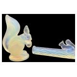 Sabino, Pair of Opalescent Squirrels, c. 1930s