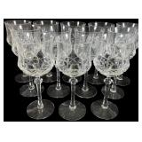 12 Lenox Amelia Crystal Wine Glasses
