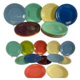 23 Fiesta Ware Dinner & Salad Plates