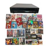 Sony 5-Disc DVD Player & Mixed DVDs