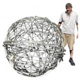 Scranton Artist, Gigantic Aluminum Orb, 56-inch