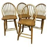 Windsor, Beaches | Set of 4 Stools, Late 20th C