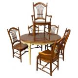Two-Tone Country Style 7-Piece Dining Suite, 2000s