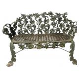 Cast Iron Grapevine Garden Bench, 46 Inches Long