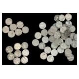58 US Liberty Head, Silver War, And 1940s Jefferso