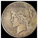 1 US Silver 1926-D Dark Peace Dollar
