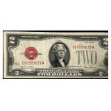 1 1928 G US Two Dollar Note