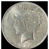 1 Silver 1923 Peace Dollar