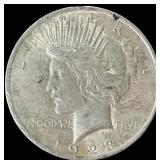 1 Silver 1923 Peace Dollar
