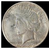 1 Silver 1923-S Peace Dollar