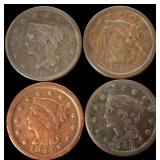 1841-1848 US Braided Hair Cents