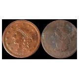 1838 & 1839 US Large Cents