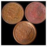 1849-1851 US Braided Hair Cents