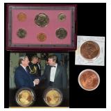 1 1990 US Uncirculated Coin Set And Presidential M