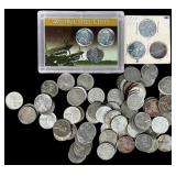 Approximately 75 1943 US Lincoln Steel Cents