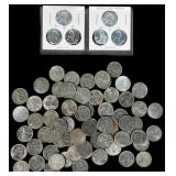 77 1943 P, D, and S Lincoln Steel Pennies