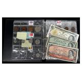A Collection Of Foreign Coins And Notes Including