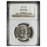 1 Silver 1956 Franklin Half Dollar