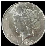 1 Silver 1922 US Peace Dollar