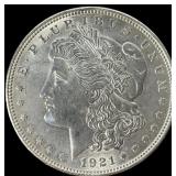 1 Silver 1921 Morgan Dollar