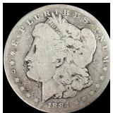 1 Silver 1884 CC Morgan Dollar
