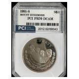 1 Silver 1991-S Mount Rushmore Dollar