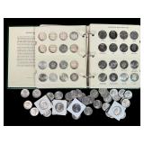 A Collection Of US Silver And Clad Kennedy Half Do