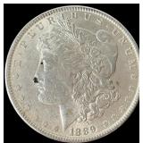1 Silver 1889 Morgan Dollar