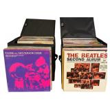 A Collection of 100-120 Vinyl LP Records