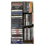 Approximately 40 Rock and Pop Music Cassette Tapes