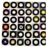 Collection of 36 Vintage 45 RPM Country Promos