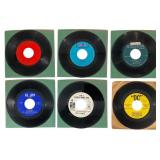 Six Vintage Soul and Reggae 45 RPM Vinyl Singles