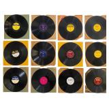 Twelve 1950s R&B and Doo-Wop 78 RPM Records