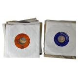 A Collection of Vintage 45 RPM Vinyl Records