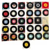 Assortment of 25 7-inch Vinyl Singles and EPs