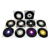 Ten Assorted 45 RPM Promotional and Test Records
