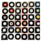 Assortment of 36 Vintage Promo 45 RPM Records