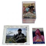 Signed Mike Love Insert and Beach Boys Card Lot