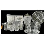 Heisey Plantation Glass and Biscuit Jar Group