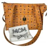 Vintage MCM Visetos Cognac Tote Bag