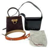 Salvatore Ferragamo vintage handbags and belt
